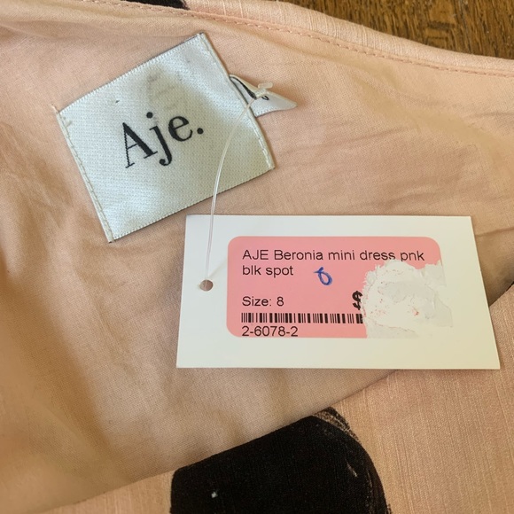 NWT Aje ‘Beronia’ Blogger Favourite Polka Dot Mini Dress Size 4 - Picture 11 of 12